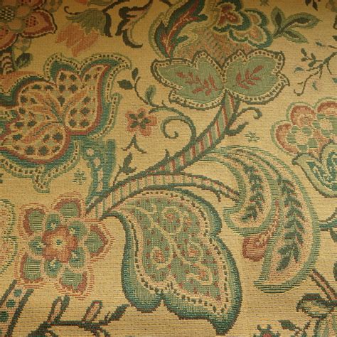 metallic green gold tapestry fabric|Light Green.